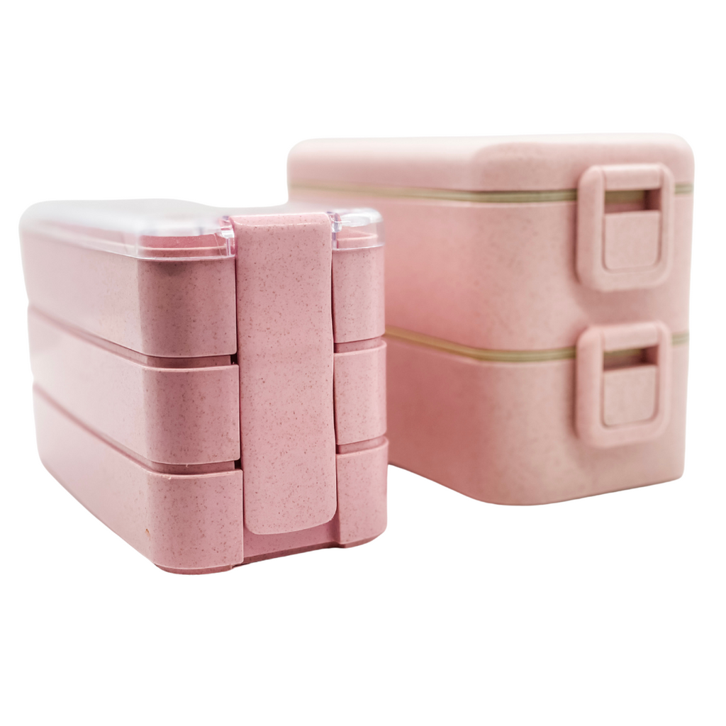 LEITAO 29 Packs Bento Box Kids Adult Lunch Box 1900ML 3 Layer Stackable  Lunch Box with Lunch Bag, Multiple Compartments Bento Box With Built-in  Utensil Set, DIY Accessories, Bags (Pink) - Yahoo Shopping